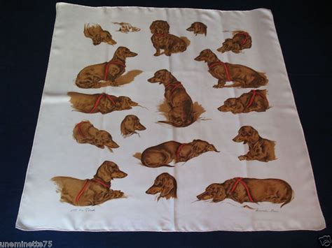 hermes dachshund scarf.